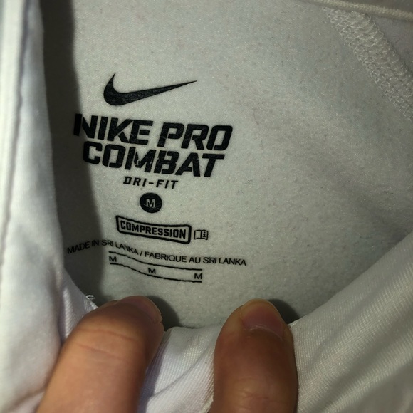 Nike Pro Combat white pullover - Picture 3 of 3